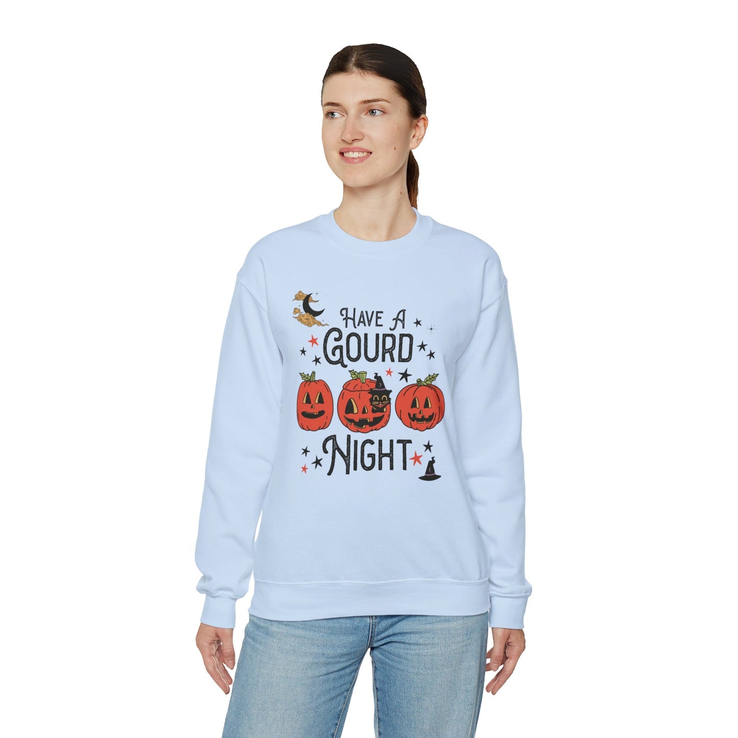 Punny Halloween Crewneck for Fall: Have A Gourd Night