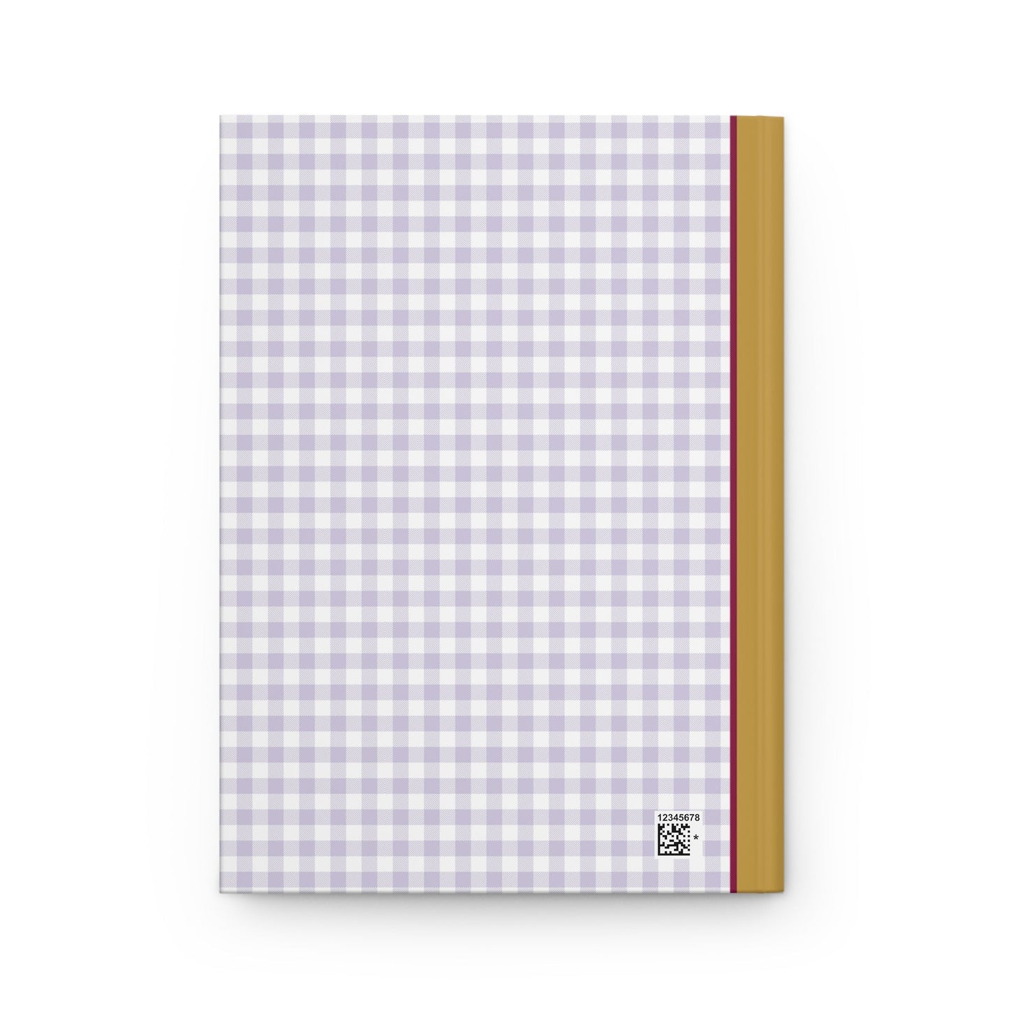 Purple Gingham Notebook