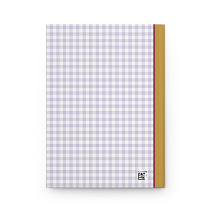 Purple Gingham Notebook