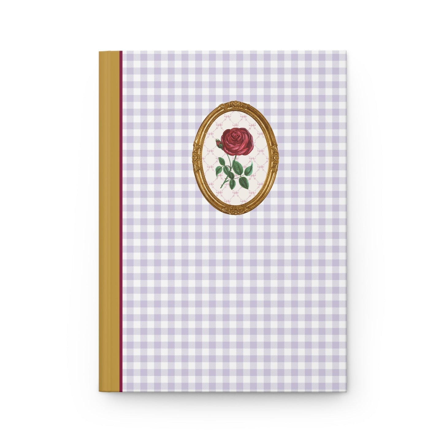 Purple Gingham Notebook