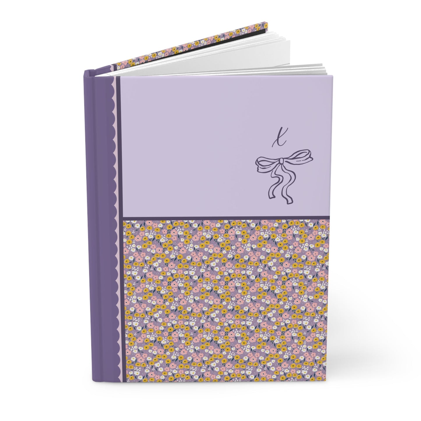 Purple Initial Notebook: X