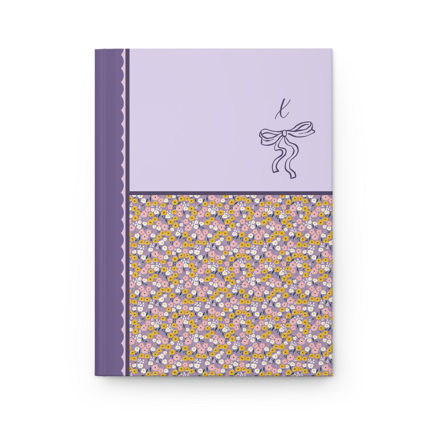 Purple Initial Notebook: X