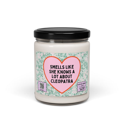 Queen Cleopatra Ancient Egyptian History Candle