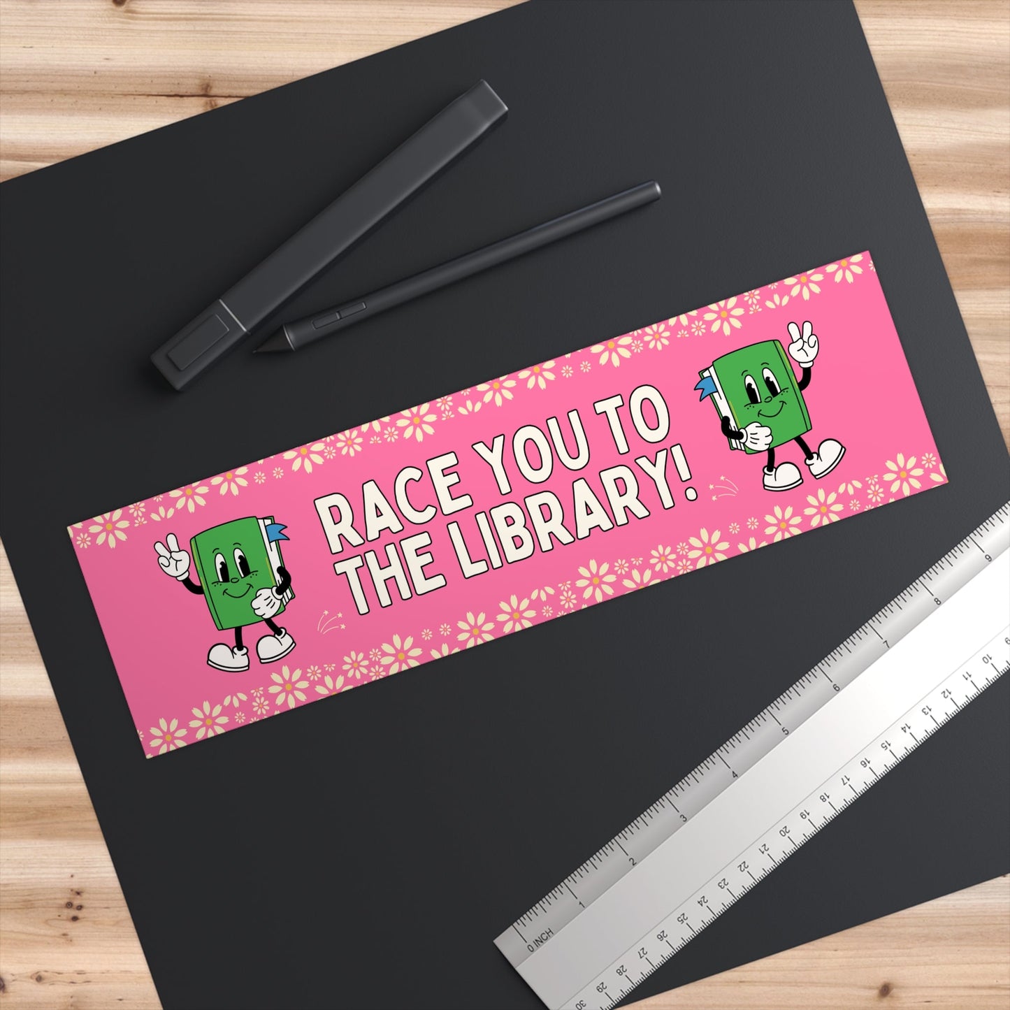 Race You To The Library in Pink