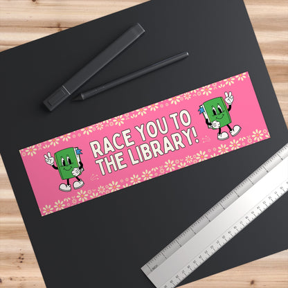 Race You To The Library in Pink