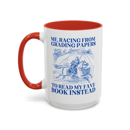 Racing from Grading Papers Mug