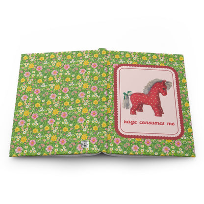 Rage Consumes Me Notebook: Horse