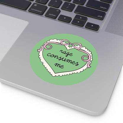 Rage Consumes Me Sticker