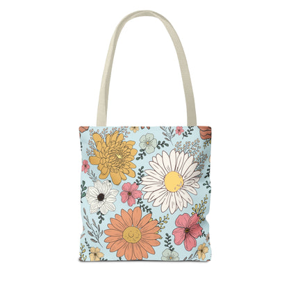 Rage Consumes Me Tote Bag with Flowers and Sheep