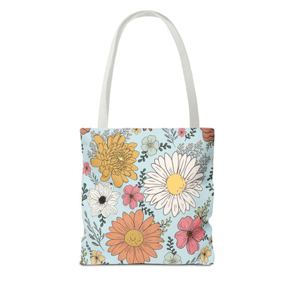 Rage Consumes Me Tote Bag with Flowers and Sheep