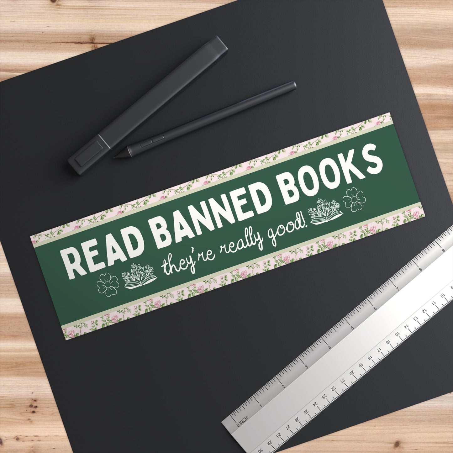 Read Banned Books Bumper Sticker