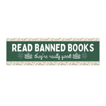 Read Banned Books Bumper Sticker