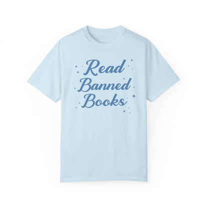 Read Banned Books Tee Shirt with Stars