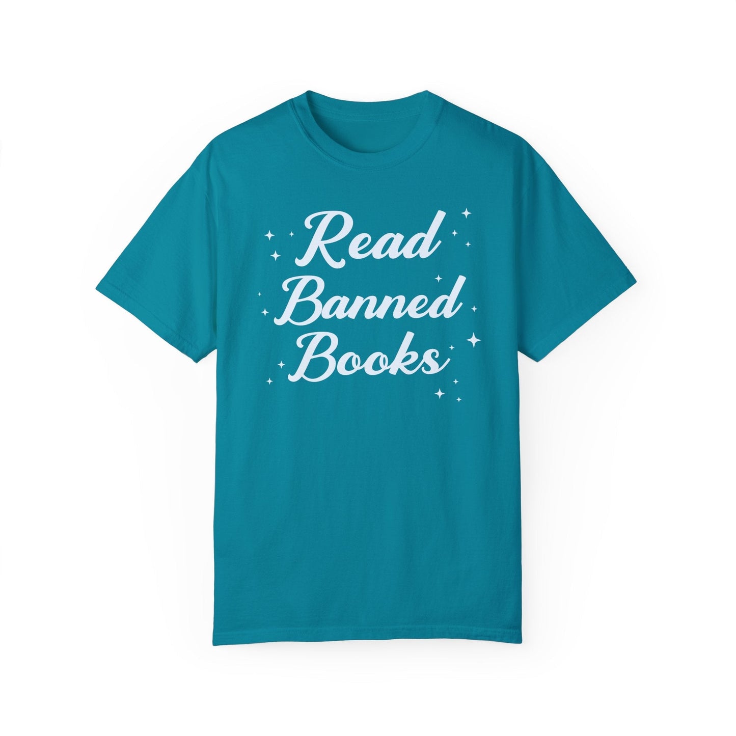 Read Banned Books Tee Shirt with Stars