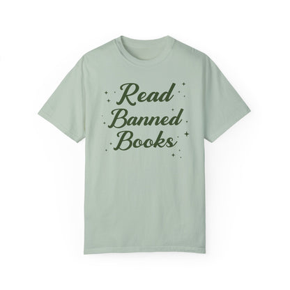 Read Banned Books Tee Shirt with Stars
