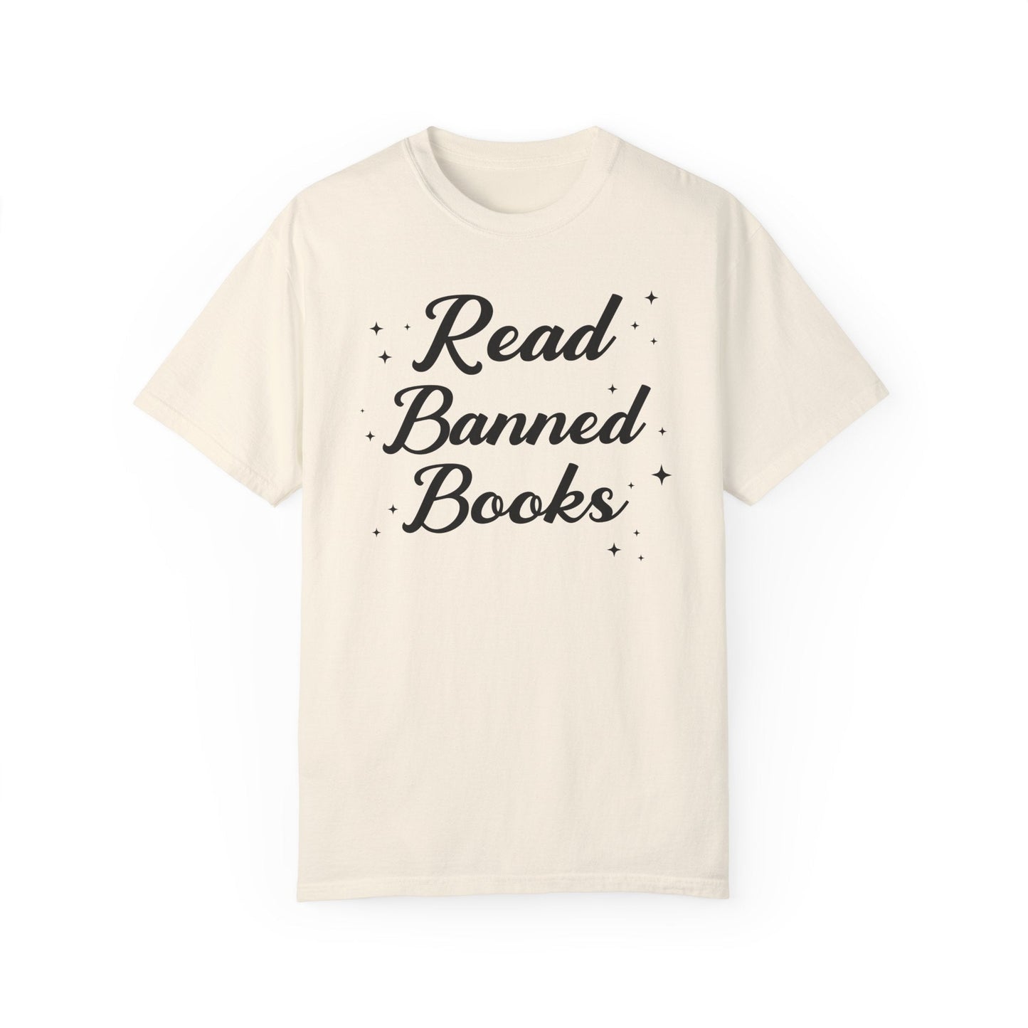 Read Banned Books Tee Shirt with Stars