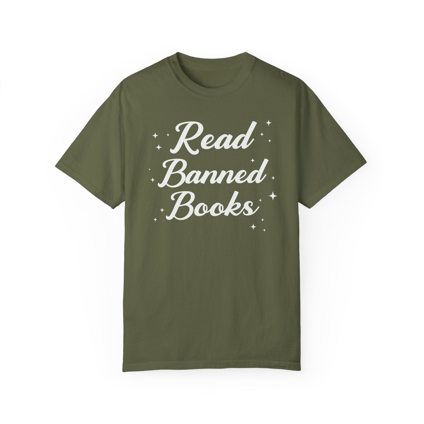 Read Banned Books Tee Shirt with Stars