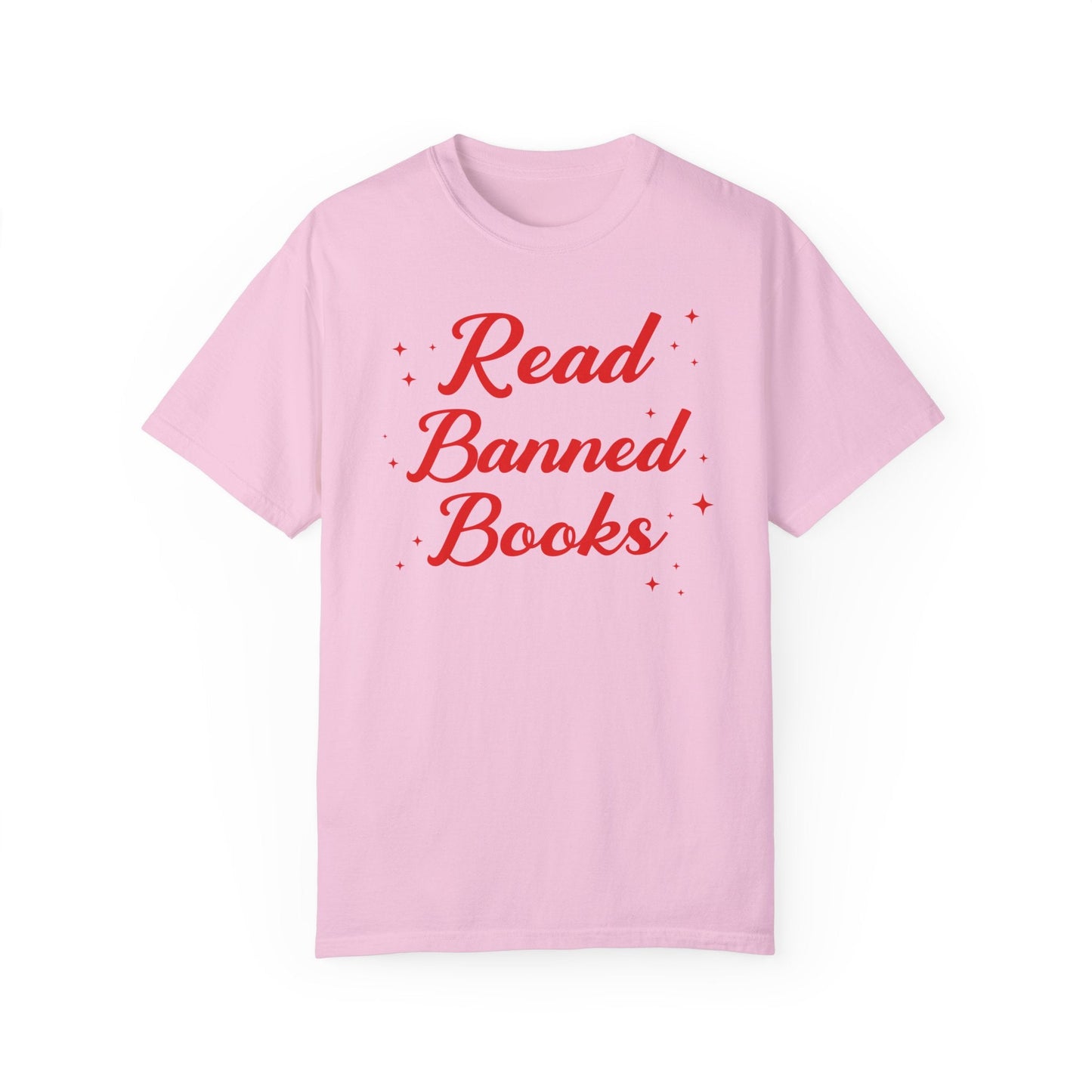 Read Banned Books Tee Shirt with Stars