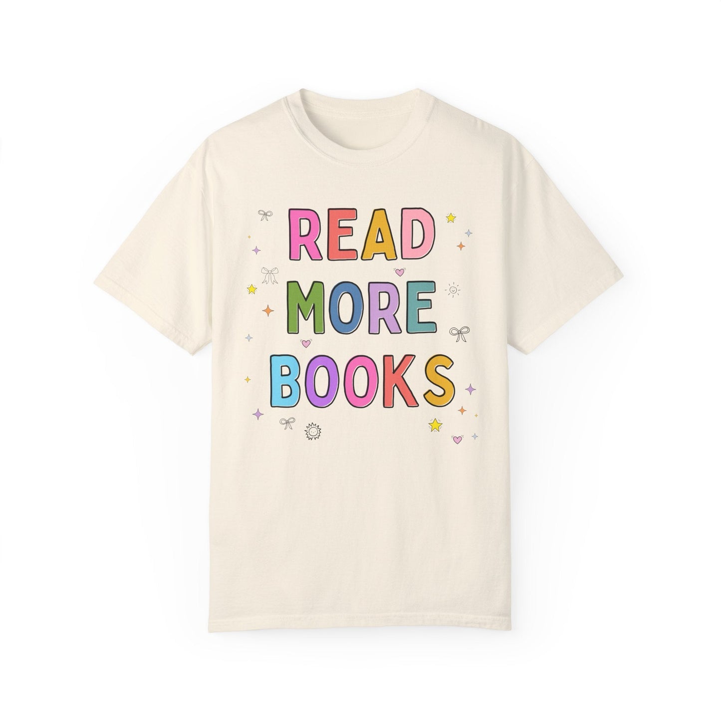 Read More Books Tee Shirt with Doodles