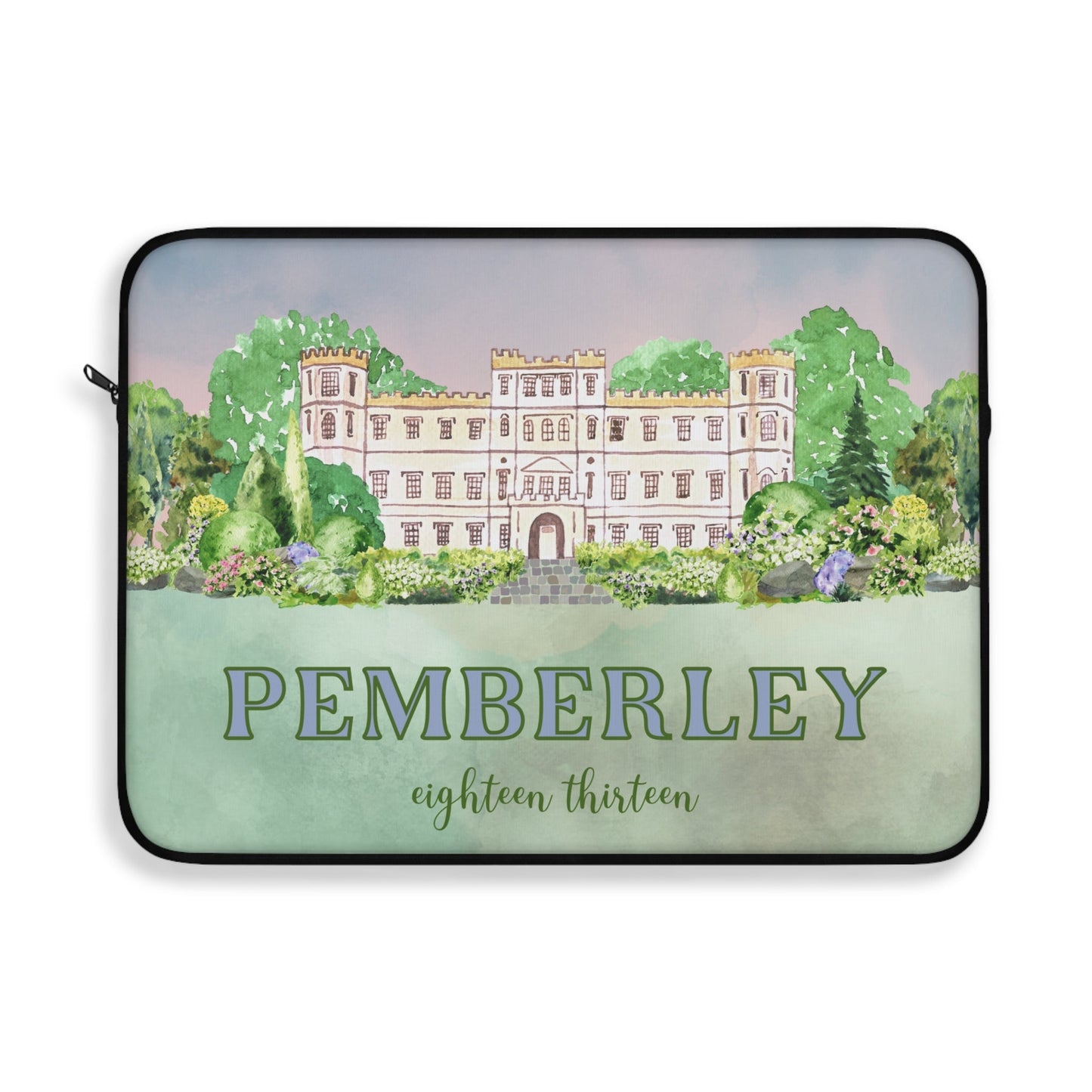 Regency Romance Laptop Sleeve: Pemberley 1813 | Pride and Prejudice Gift