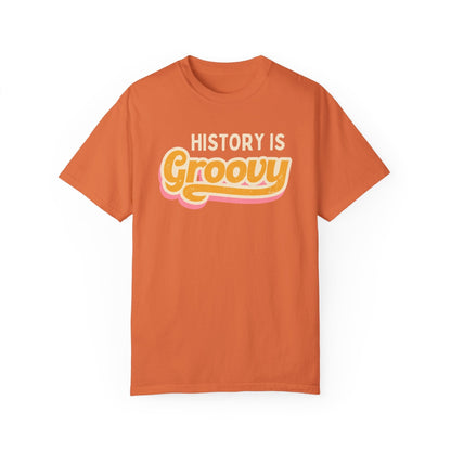Retro 70s Style History Tee Shirt