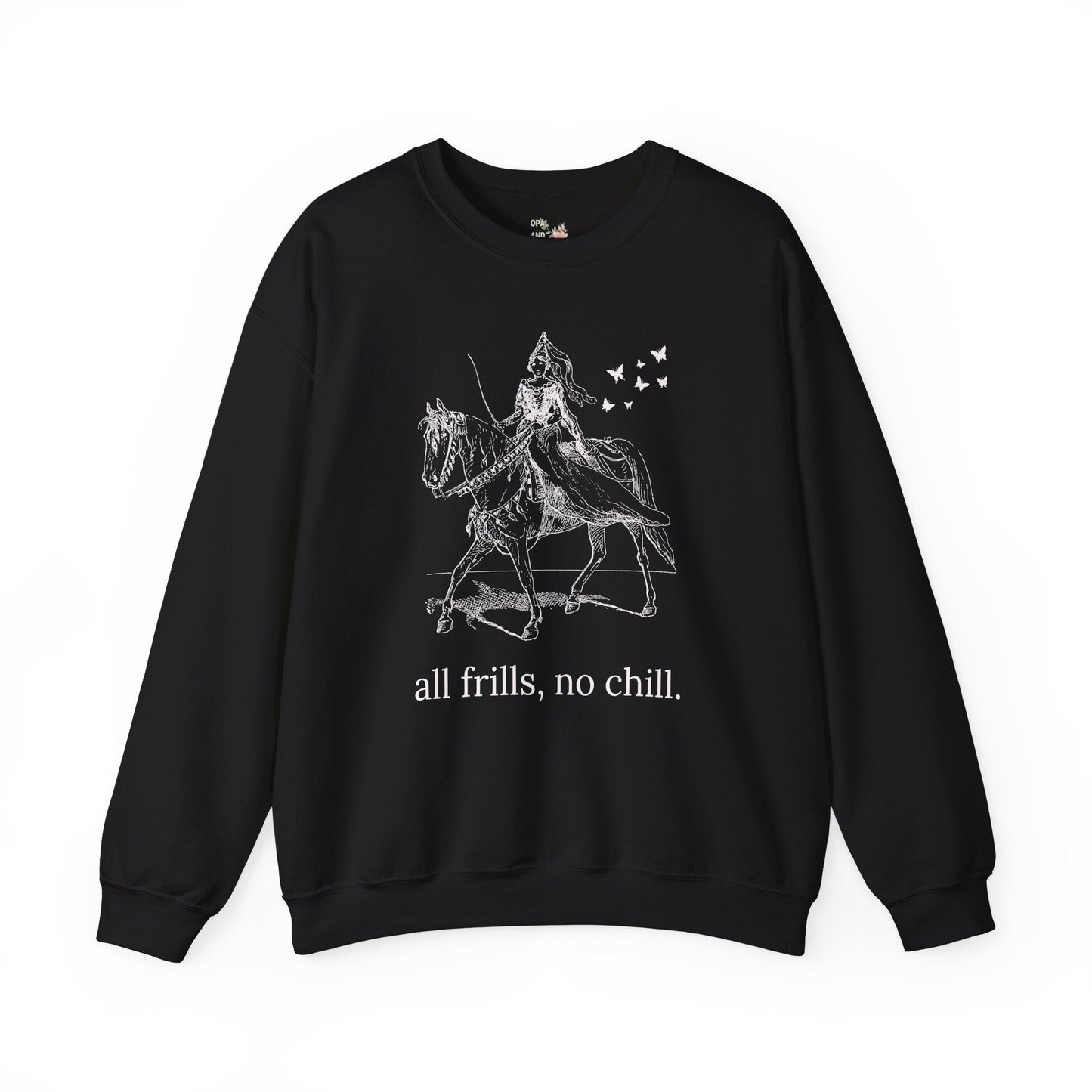 Rococo Vibes Sweatshirt: All Frills No Chill