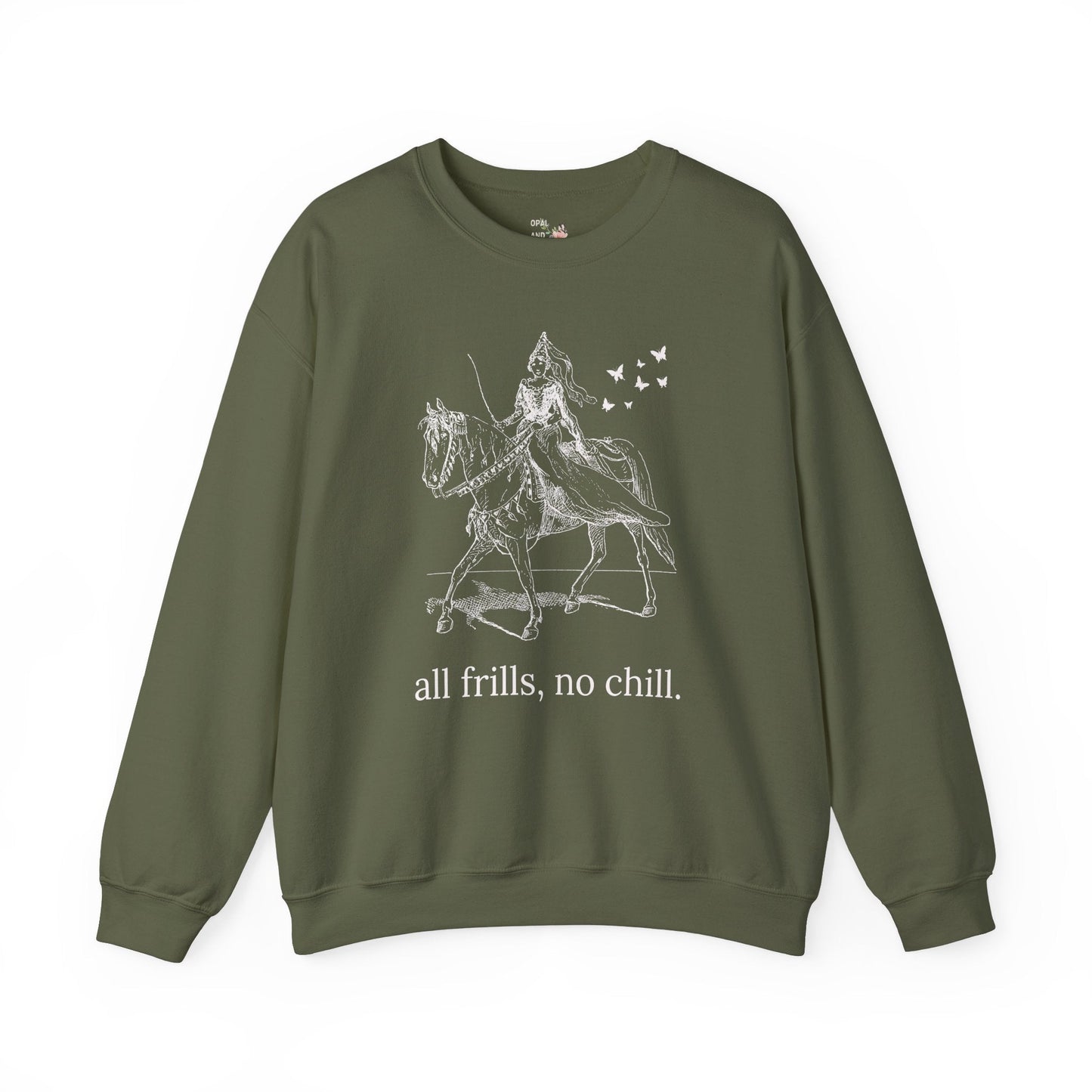 Rococo Vibes Sweatshirt: All Frills No Chill