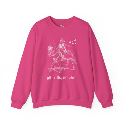 Rococo Vibes Sweatshirt: All Frills No Chill