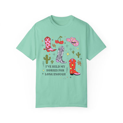 Rodeo Country Boho Pink Cowboy Hat Tee