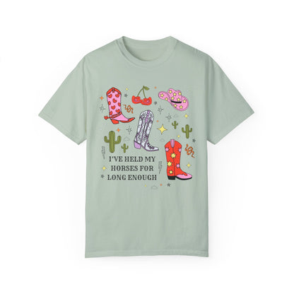 Rodeo Country Boho Pink Cowboy Hat Tee