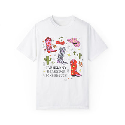 Rodeo Country Boho Pink Cowboy Hat Tee