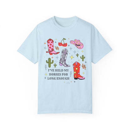 Rodeo Country Boho Pink Cowboy Hat Tee