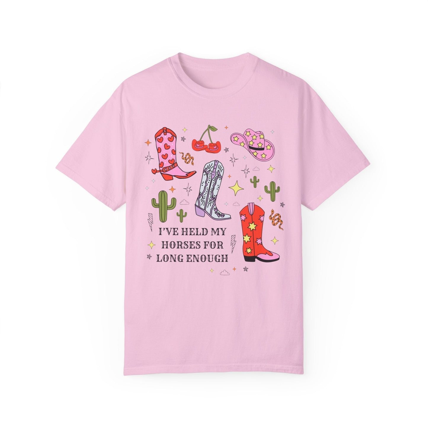 Rodeo Country Boho Pink Cowboy Hat Tee