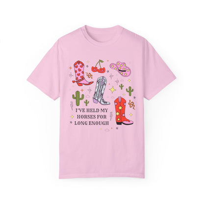 Rodeo Country Boho Pink Cowboy Hat Tee