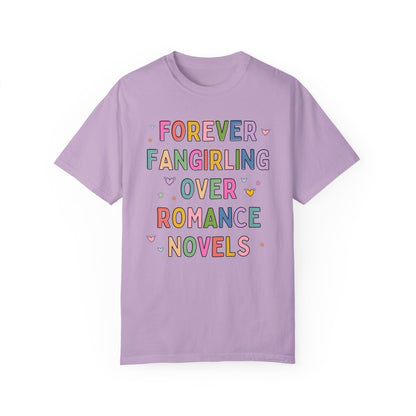Romance Reader Book Lover Tee Shirt with Hearts