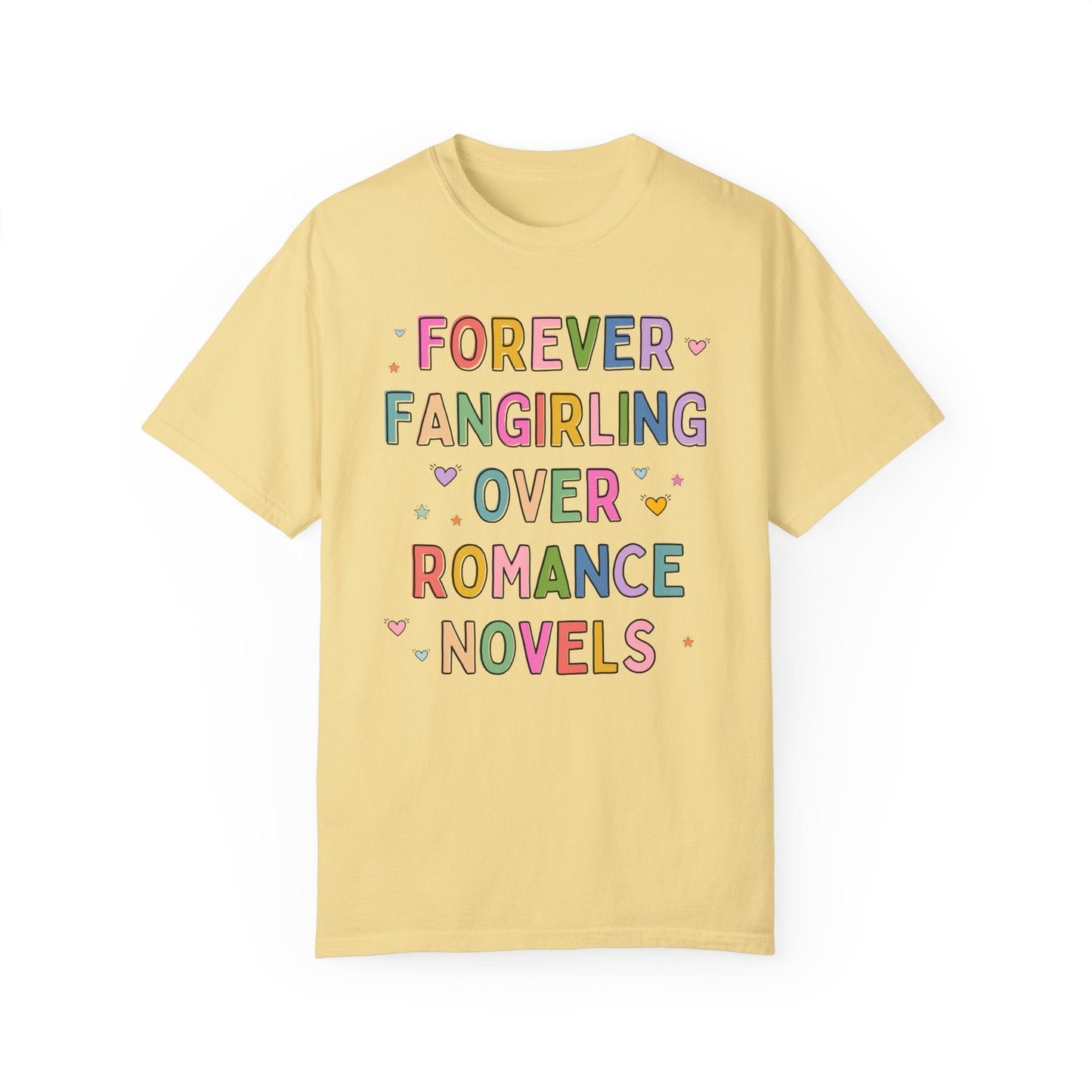 Romance Reader Book Lover Tee Shirt with Hearts