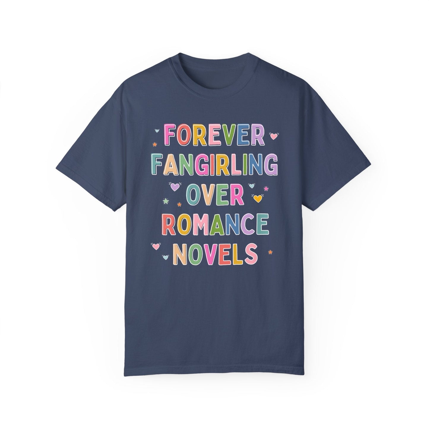 Romance Reader Book Lover Tee Shirt with Hearts