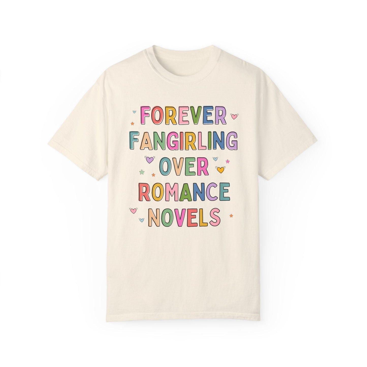 Romance Reader Book Lover Tee Shirt with Hearts