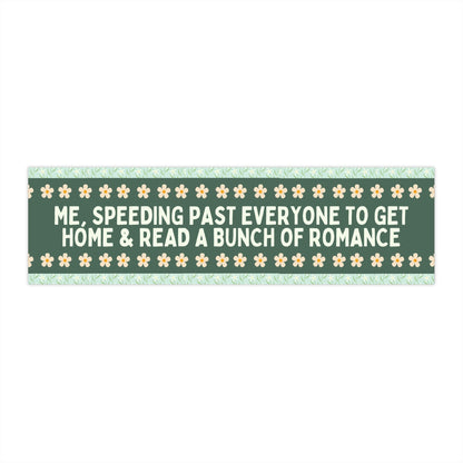 Romance Reader Bumper Sticker