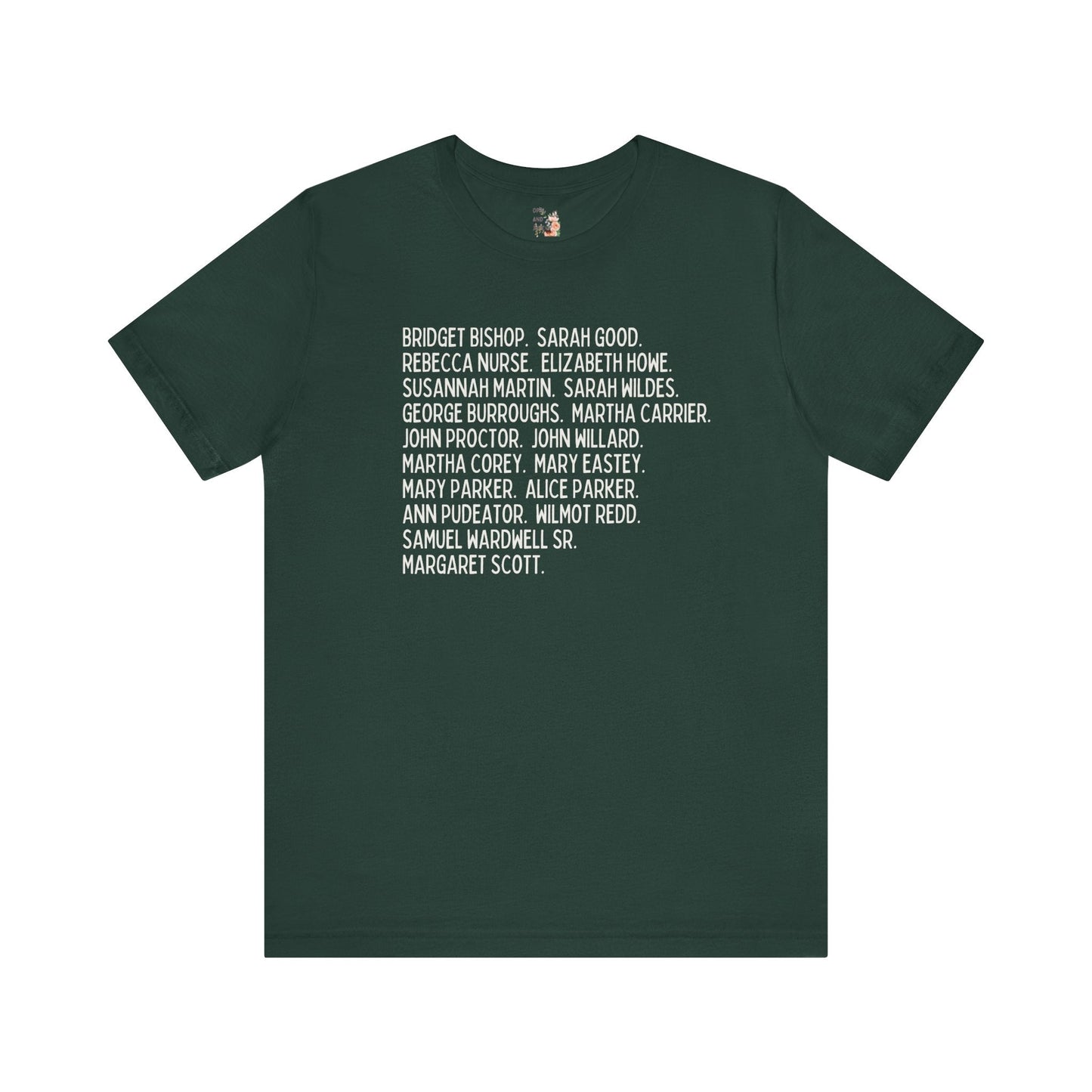 Salem Witch Trials Womens History Tee