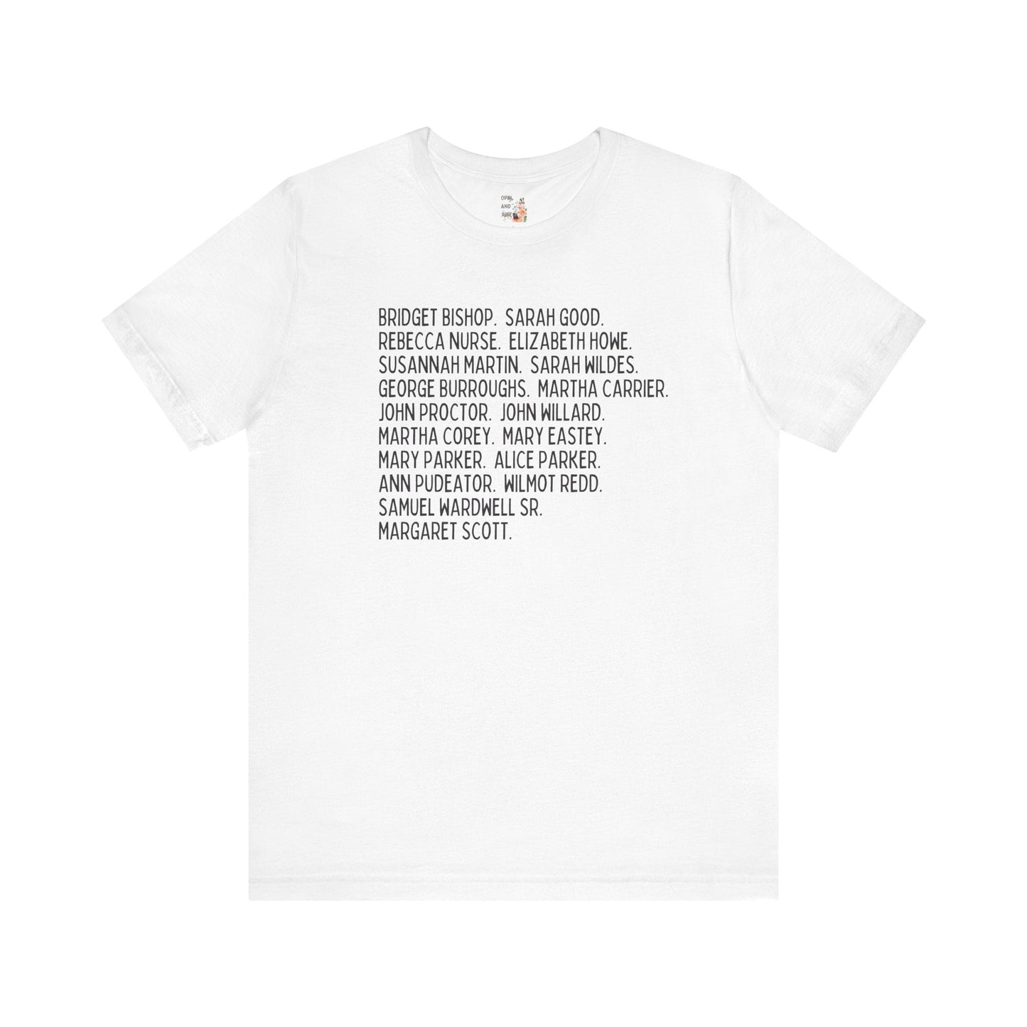 Salem Witch Trials Womens History Tee