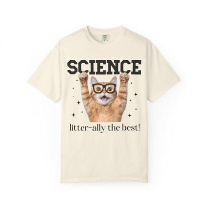 Science Teacher Cat Lover Tee