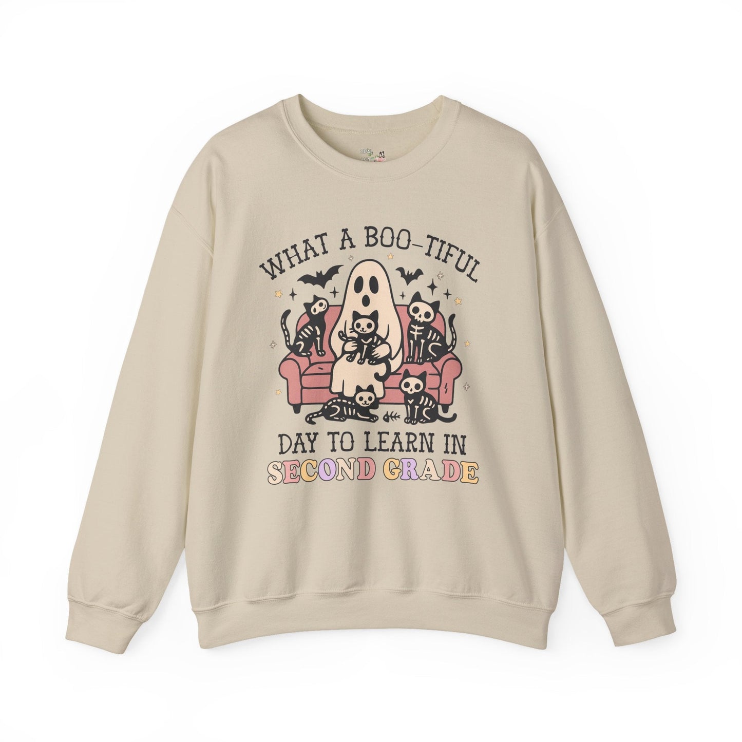 Second Grade Halloween Teacher Sweatshirt