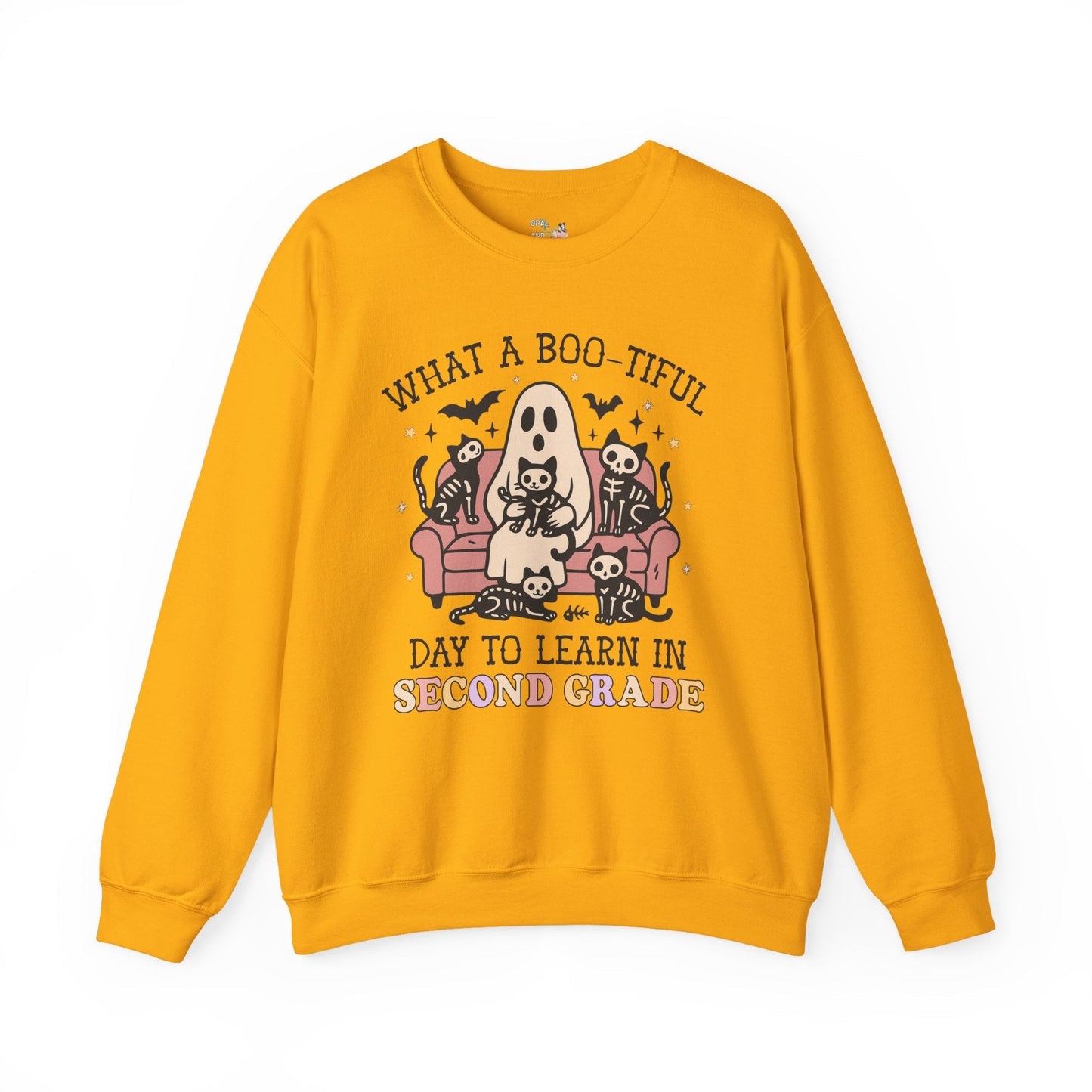 Second Grade Halloween Teacher Sweatshirt