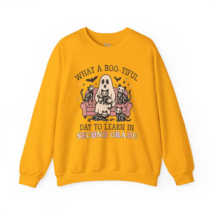 Second Grade Halloween Teacher Sweatshirt