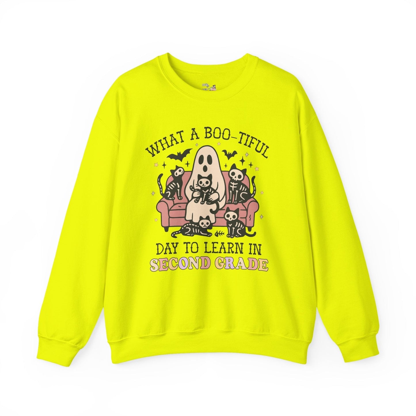 Second Grade Halloween Teacher Sweatshirt