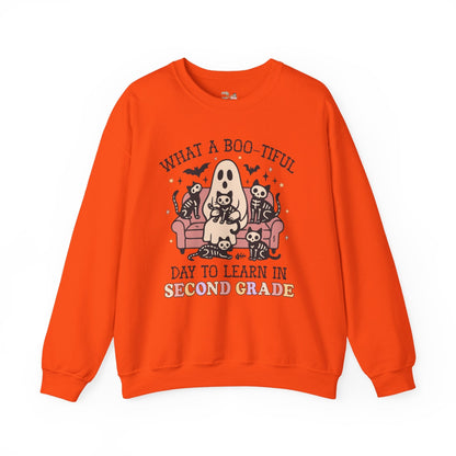 Second Grade Halloween Teacher Sweatshirt