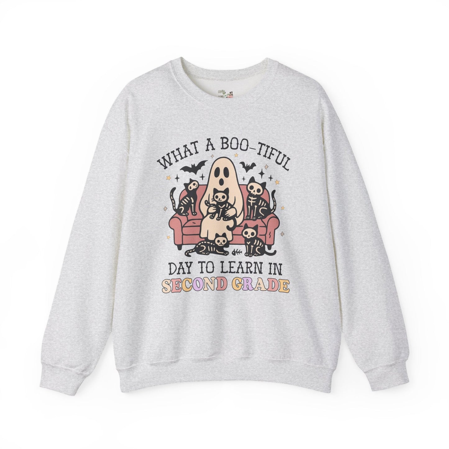 Second Grade Halloween Teacher Sweatshirt