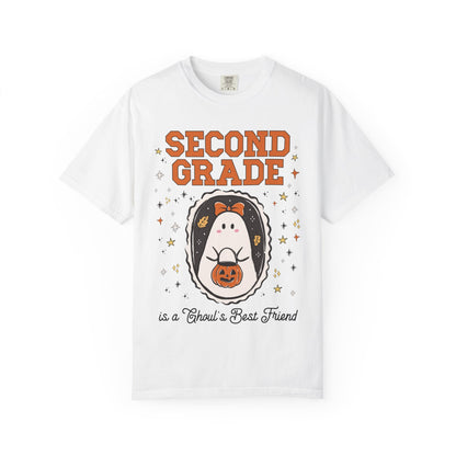 Second Grade Halloween Teacher Tee