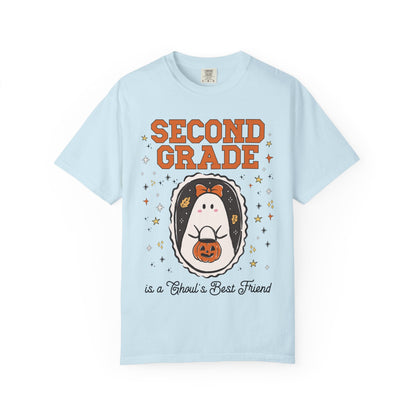Second Grade Halloween Teacher Tee